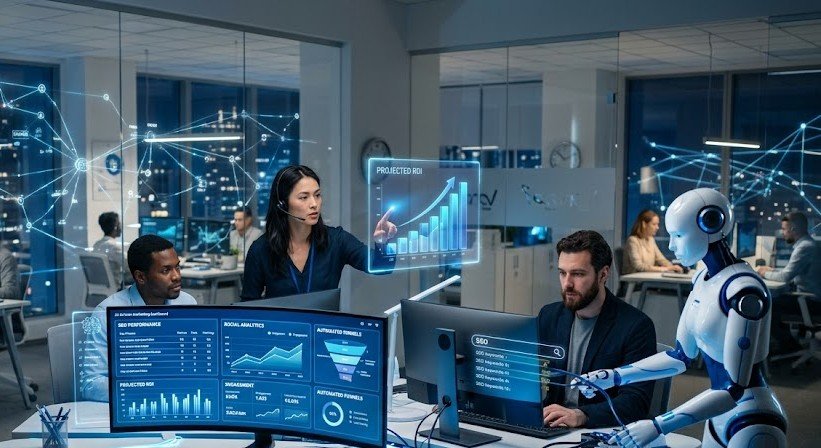 Discover how AI in digital marketing is transforming SEO, content marketing, advertising, and business growth in 2026.