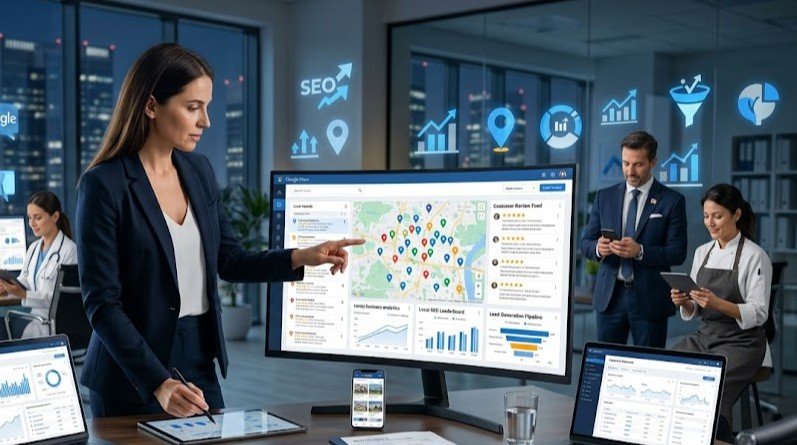 Google Business Profile optimization helping local businesses rank higher on Google Maps and attract more customers